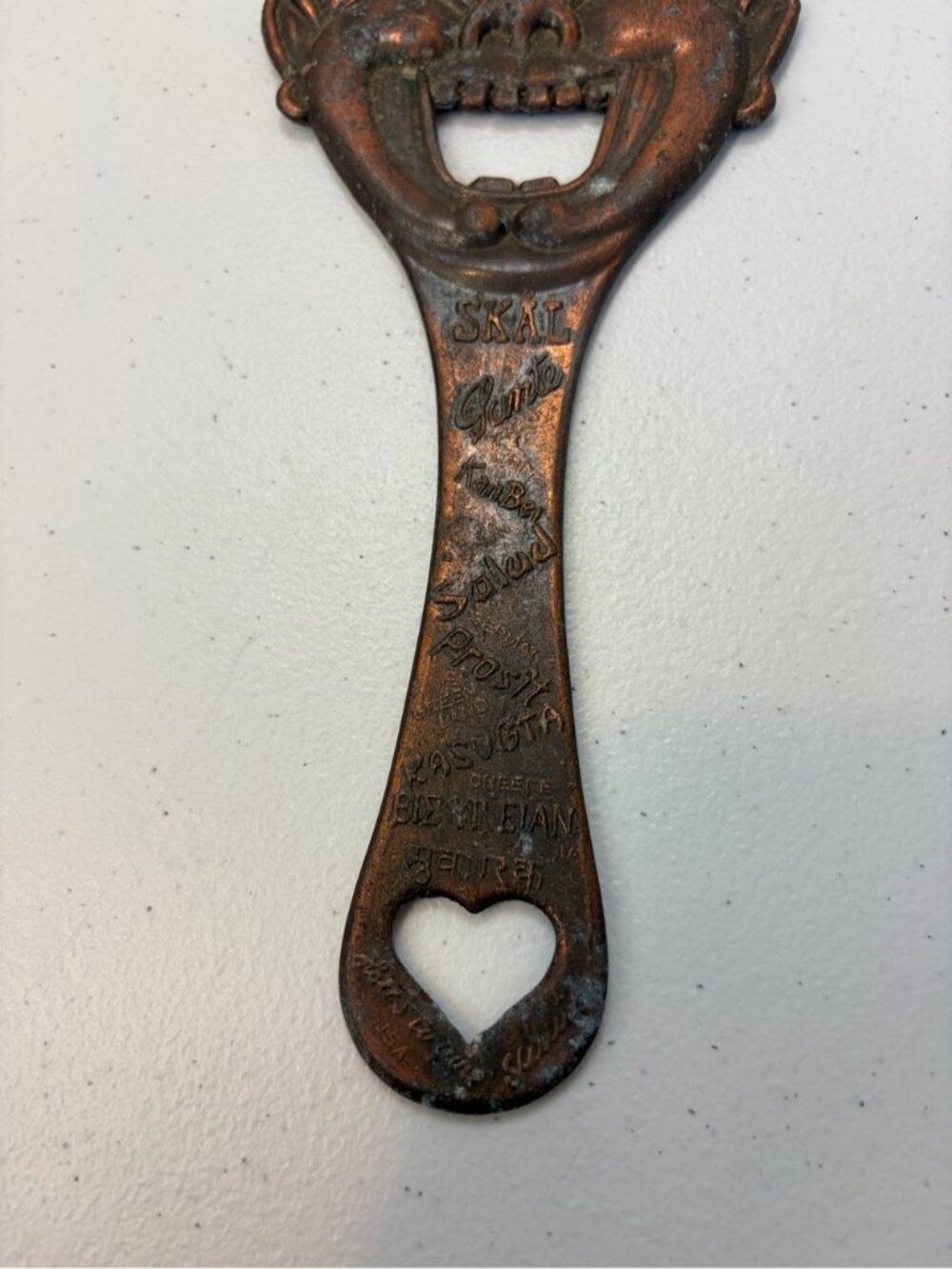 Vintage Cheerio European Bottle Opener Antique Clown Face Scandinavian Bar Decor - Picture 6 of 7